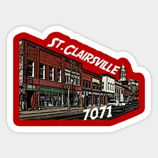 St Clairsville Comic Book City Sticker